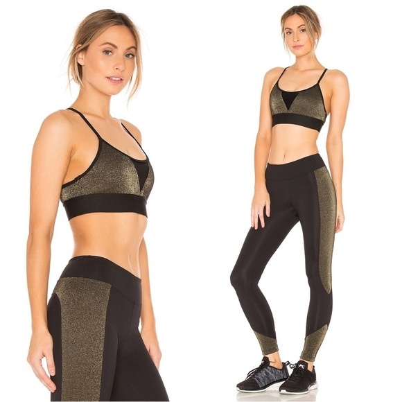 KORAL • Trifecta Versatility Bra sports Black Gleam metallic gold - Picture 10 of 10